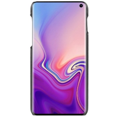 „Litchi“ Skin Leather Samsung Galaxy S10e (G970) чёрный пластиковый чехол | Vacins.lv
