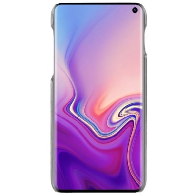 „Litchi“ Skin Leather Samsung Galaxy S10e (G970) серый пластиковый чехол | Vacins.lv