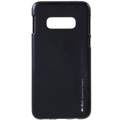 Samsung Galaxy S10e (G970) Mercury melns cieta silikona (TPU) apvalks / vacins.lv