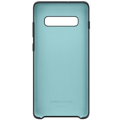 Samsung Galaxy S10+ (G975) „Samsung“ Silicone Cover твердый силиконовый чехол чёрного цвета | Vacins.lv