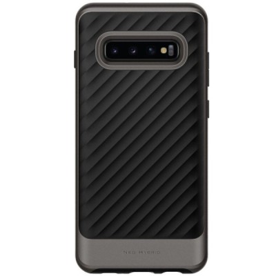 „Spigen“ Neo Hybrid Gunmetal усиленная защита чёрный чехол для Samsung Galaxy S10+ (G975) | Vacins.lv
