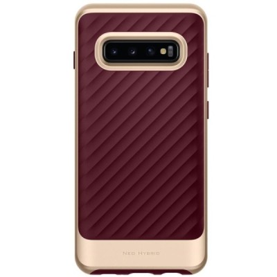 „Spigen“ Neo Hybrid Gunmetal усиленная защита бордовый чехол для Samsung Galaxy S10+ (G975) | Vacins.lv
