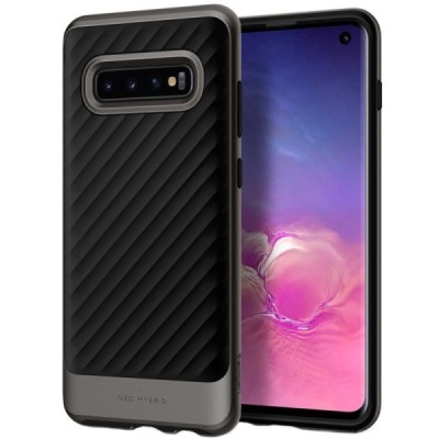 „Spigen“ Neo Hybrid усиленная защита чёрный чехол для Samsung Galaxy S10 (G973) | Vacins.lv
