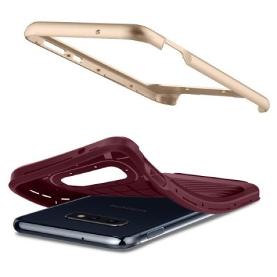 „Spigen“ Neo Hybrid Gunmetal усиленная защита бордовый чехол для Samsung Galaxy S10e (G970) | Vacins.lv