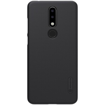 Nokia 5.1 Plus (2018) Frosted Shield чёрный пластиковый корпус + защитная пленка для экрана | Vacins.lv