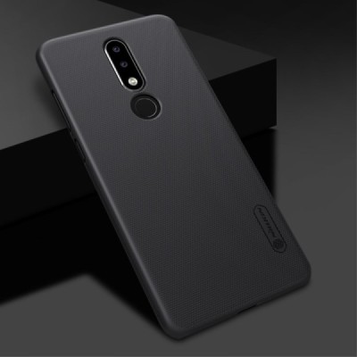 Nokia 5.1 Plus (2018) Frosted Shield чёрный пластиковый корпус + защитная пленка для экрана | Vacins.lv