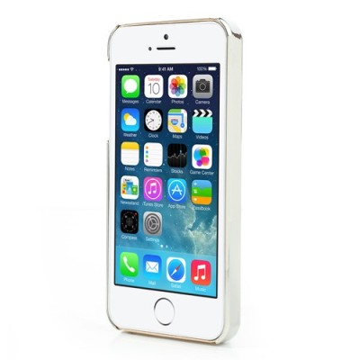 Dzeltens „Ziedi“ plastmasas Apple iPhone 5 / 5S apvalks / vacins.lv