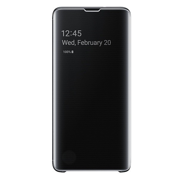 „Samsung“ Clear View Standing Cover чехол-книжка – чёрный (Galaxy S10)