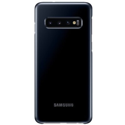 Samsung Galaxy S10 (G973) Led Cover melns plastika apvalks / vacins.lv