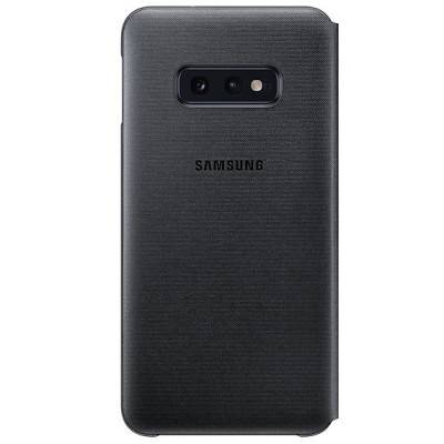 Samsung Galaxy S10e (G970) оригинальный Smart Led View Cover (EF-NS901) открываемый чёрный кожаный чехол - книжка | Vacins.lv