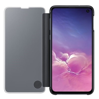 Samsung Galaxy S10e (G970) оригинальный Clear View Standing Cover открываемый чёрный кожаный чехол - книжка | Vacins.lv