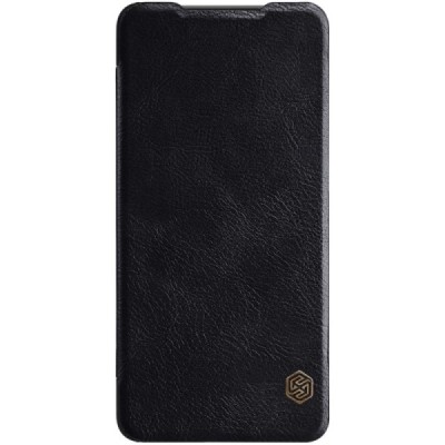 Роскошный чёрный кожаный чехол Nillkin Qin Series для Huawei P30 | Vacins.lv