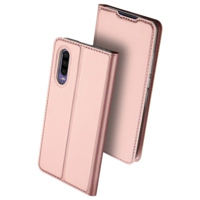 „Dux Ducis“ Skin серии Huawei P30 розовый кожаный чехол-книжка | Vacins.lv