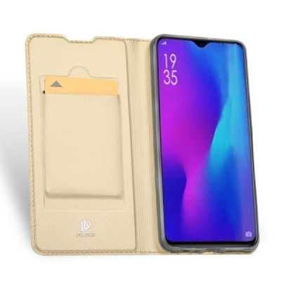 „Dux Ducis“ Skin серии Huawei P30 золотой кожаный чехол-книжка | Vacins.lv