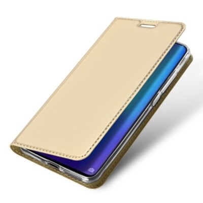 „Dux Ducis“ Skin серии Huawei P30 Pro золотой кожаный чехол-книжка | Vacins.lv