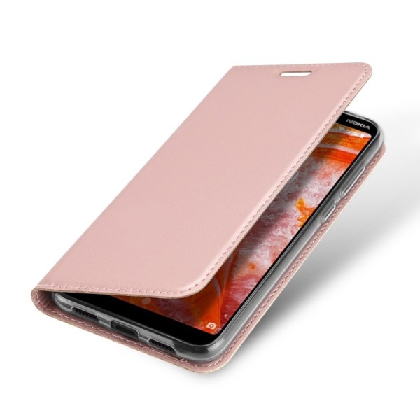 Чехол-книжка „Dux Ducis“ Skin – розовый (Nokia 3.1 Plus 2018)
