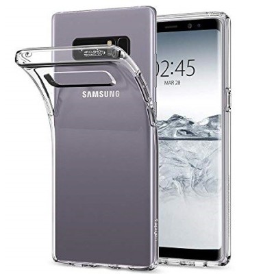 Samsung Galaxy Note 8 (N950F) „Bullet“ прозрачный твердый силиконовый TPU, самый тонкий в мире бесцветный чехол | Vacins.lv