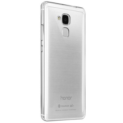Huawei Honor 5c ir Huawei Honor 7 Lite „Bullet“ dzidrs (caurspīdīgs) cieta silikona TPU pasaulē planākais apvalks / Vacins.lv