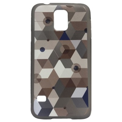 „Bullet“ Pattern твердый силикон чехол коричневого цвета с рисунком Samsung Galaxy S5 G900 (S5 Neo G903) | Vacins.lv