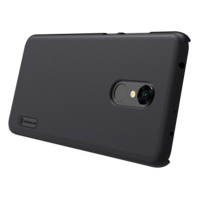 Xiaomi Redmi 5 Nillkin Frosted Shield melns plastmasas apvalks + ekrāna aizsargplēve / Vacins.lv
