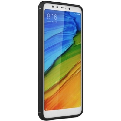 Xiaomi Redmi 5 „Carbon“ твердый силиконовый чехол (TPU) - черный | Vacins.lv