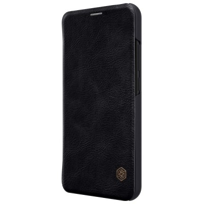 Greznais „Nillkin“ Qin sērijas ādas atvērams melns Huawei Honor 10 maciņš / Vacins.lv