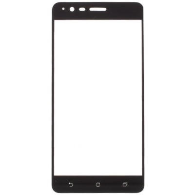Asus Zenfone 3 Zoom (ZE553KL) Calans Tempered Glass melns ekrāna aizsargstikls / Vacins.lv