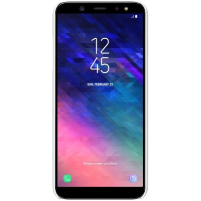 Nillkin Frosted Shield Samsung Galaxy A6 2018 (A600F) белый пластиковый чехол + защитная пленка для экрана | Vacins.lv