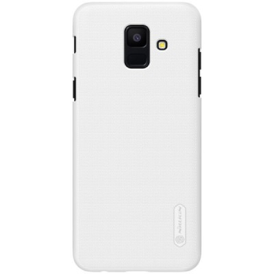 Nillkin Frosted Shield Samsung Galaxy A6 2018 (A600F) белый пластиковый чехол + защитная пленка для экрана | Vacins.lv