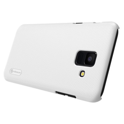 Nillkin Frosted Shield Samsung Galaxy A6 2018 (A600F) белый пластиковый чехол + защитная пленка для экрана | Vacins.lv