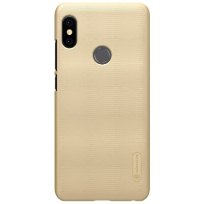 Xiaomi Redmi Note 5 2018 (Redmi Note 5 Pro) Nillkin Frosted Shield золотой пластиковый чехол + защитная пленка для экрана | Vaci