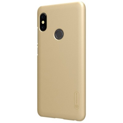 Xiaomi Redmi Note 5 2018 (Redmi Note 5 Pro) Nillkin Frosted Shield золотой пластиковый чехол + защитная пленка для экрана | Vaci