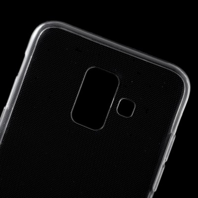 Samsung Galaxy A6 2018 (A600F) самый тонкий в мире чехол из прозрачного твердого силикона TPU | Vacins.lv