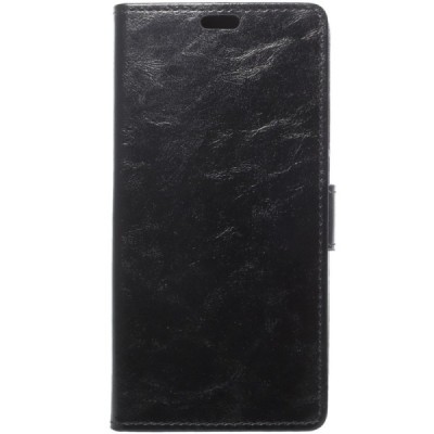 Xiaomi Redmi Note 5 2018 (Redmi Note 5 Pro) открываемый чёрный кожаный чехол - книжка | Vacins.lv