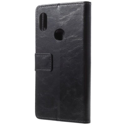 Xiaomi Redmi Note 5 2018 (Redmi Note 5 Pro) открываемый чёрный кожаный чехол - книжка | Vacins.lv