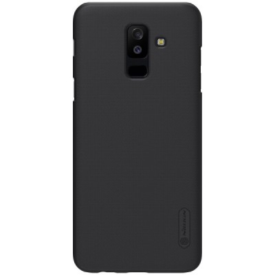 Nillkin Frosted Shield Samsung Galaxy A6+ 2018 (A605F) melns plastmasas futrālis / Vacins.lv