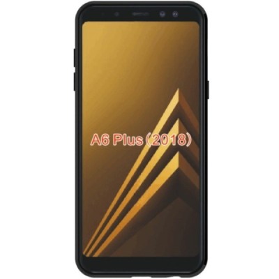 Samsung Galaxy A6+ 2018 (A605F) S-Line чёрный твердый силиконовый чехол из TPU | Vacins.lv