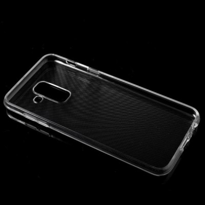 Samsung Galaxy A6+ 2018 (A605F) твердый силиконовый (TPU) чехол прозрачный | Vacins.lv