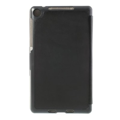 Atverčiamas juodas odinis Asus Nexus 7 (2013) dėklas (dėkliukas) / Priedai.lt
