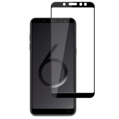 Samsung Galaxy A6 2018 (A600F) „Mocolo“ 9H Tempered Glass усиленная защита, черное защитное стекло с полным покрытием толщиной 0