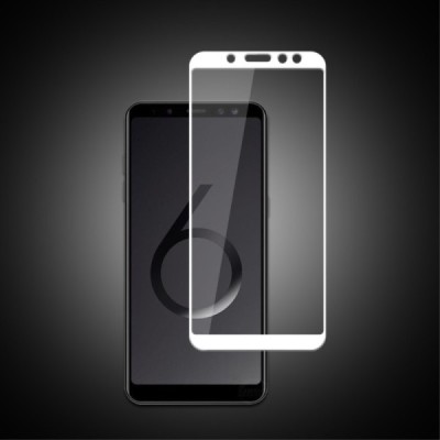 Samsung Galaxy A6 2018 (A600F) Mocolo Tempered Glass balts ekrāna aizsargstikls / Vacins.lv