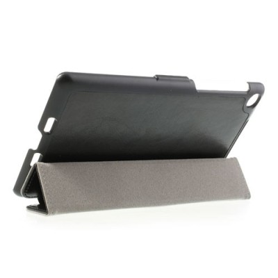 Atverčiamas juodas odinis Asus Nexus 7 (2013) dėklas (dėkliukas) / Priedai.lt