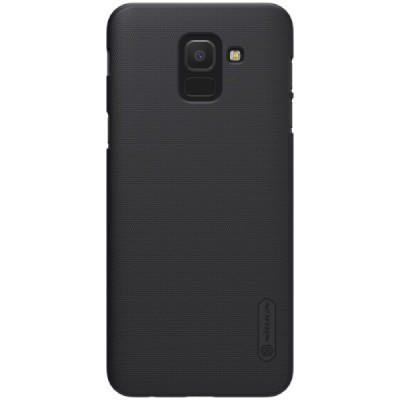 Samsung Galaxy J6 2018 (J600) Nillkin Frosted Shield черный пластиковый чехол | Vacins.lv