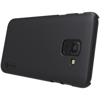Samsung Galaxy J6 2018 (J600) Nillkin Frosted Shield черный пластиковый чехол | Vacins.lv