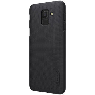 Samsung Galaxy J6 2018 (J600) Nillkin Frosted Shield черный пластиковый чехол | Vacins.lv