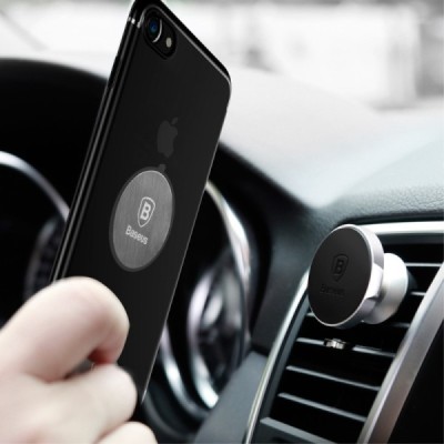 „Baseus“ Magnet Iron uzlīmes komplekts (uz magnētiskais auto turētājs) - melns / sudrabs Vacins.lv