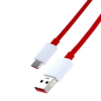 Oficiāls „OnePlus“ Fast Charging USB Type-C sarkans vads 1 m. (D301, origināls) / Vacins.lv