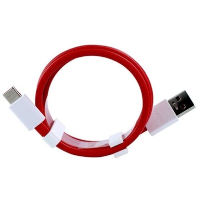 Oficiāls „OnePlus“ Fast Charging USB Type-C sarkans vads 1 m. (D301, origināls) / Vacins.lv