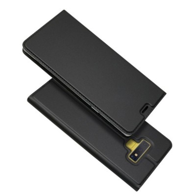 Samsung Galaxy Note 9 (N960F) „Dux Ducis“ Skin sērijas pelēks ādas atvērams maciņš | Vacins.lv