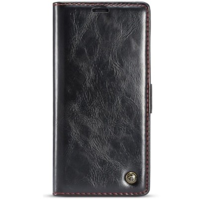 Samsung Galaxy Note 9 (N960F) „CaseMe“ твердый открываемый чёрный кожаный чехол - книжка | Vacins.lv